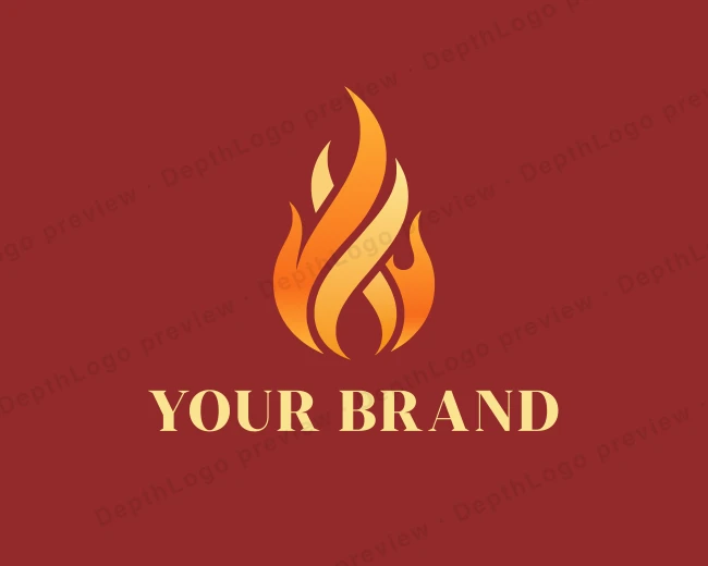 Flame Blaze Heat logo template for Your Brand