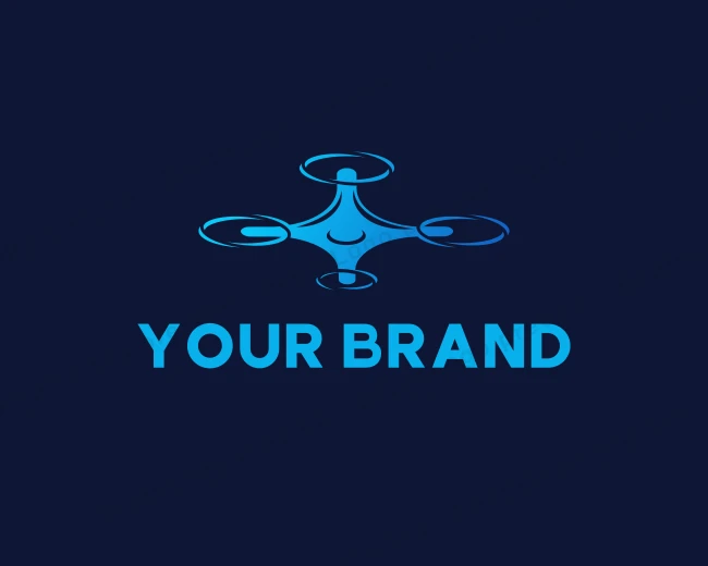Floating Drone Device logo template for Your Brand