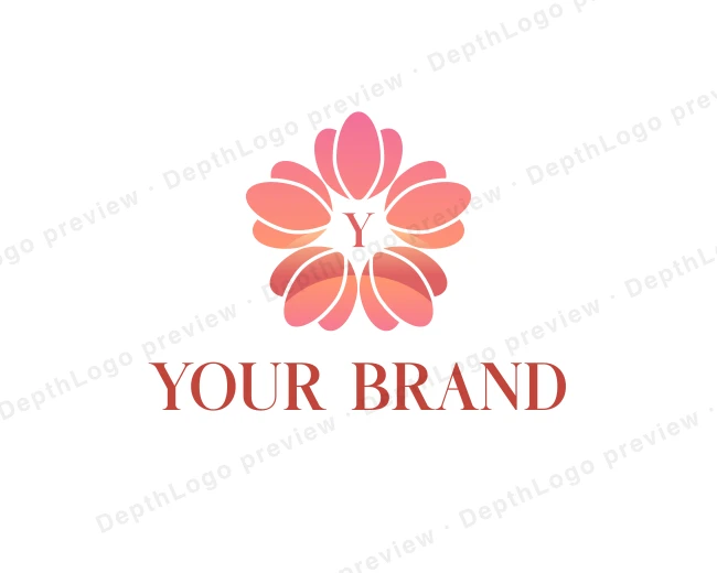 Flower Bloom Florist logo template for Your Brand