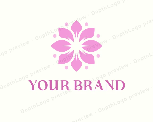 Flower Bloom Petal logo template for Your Brand