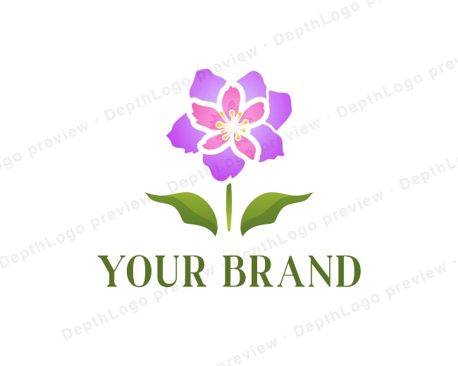 Flower Blossom Flora logo template for Your Brand