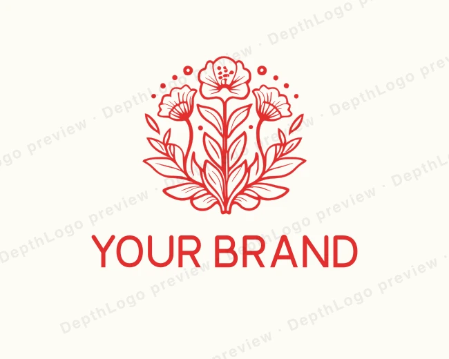 Flower Botanical Garden logo template for Your Brand