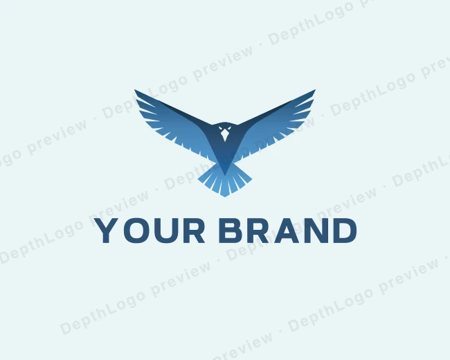 Flying Avian Eagle logo template for Your Brand
