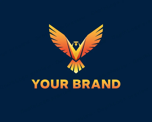 Flying Eagle Avian logo template for Your Brand