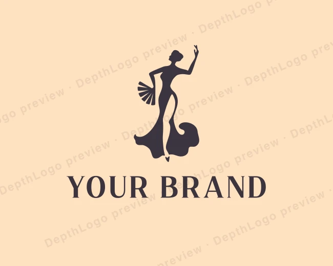 Folk Dance Dancer logo template for Your Brand
