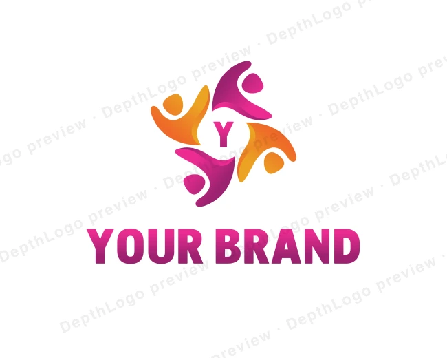 Foundation Charity Community logo template for Your Brand