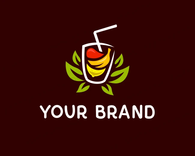 Fresh Fruit Juice logo template for Your Brand