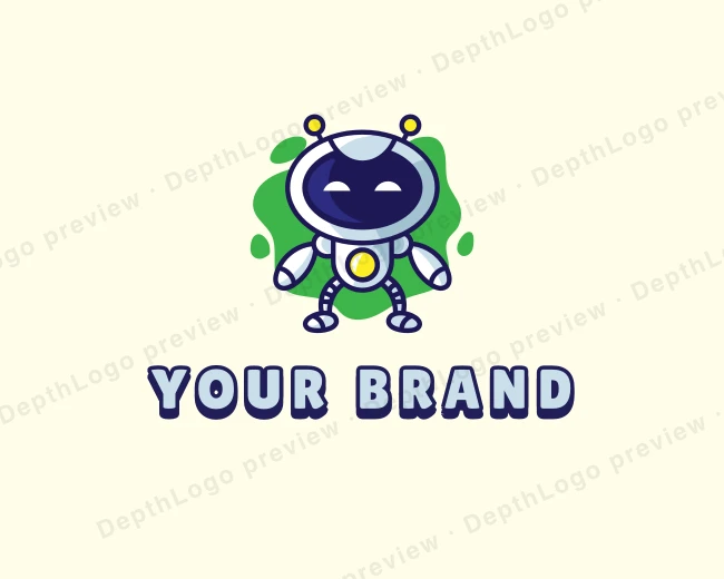 Fun Toy Robot logo template for Your Brand