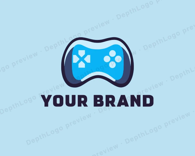 Gamepad Game Streaming logo template for Your Brand