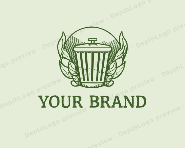 Garbage Recycle Sanitation logo template for Your Brand