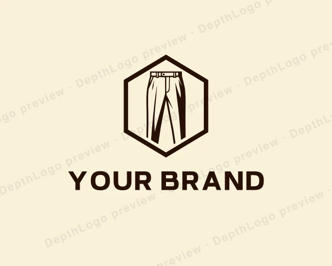 Garment Jeans Pants logo template for Your Brand