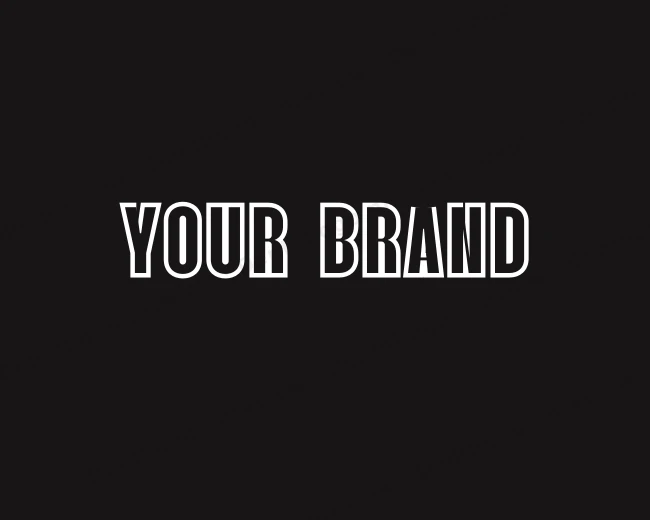 Generic Outline Text logo template for Your Brand