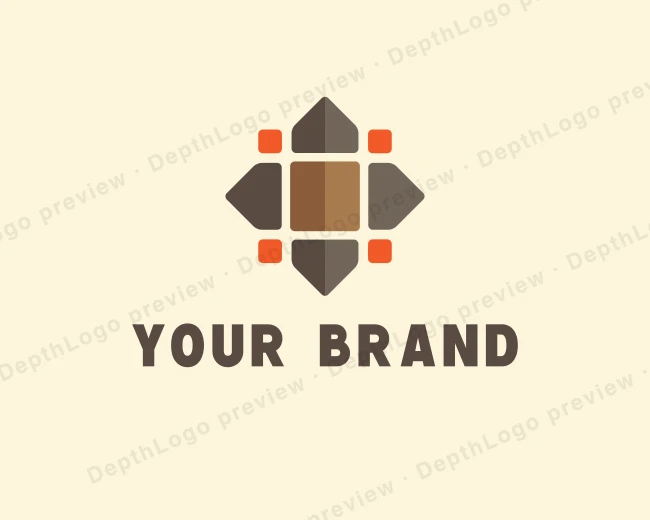 Geometric Flower Pattern logo template for Your Brand