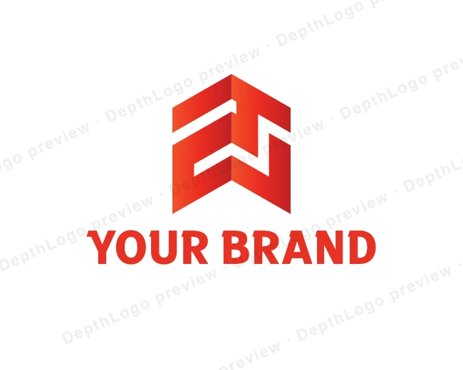 Geometric Maze Arrow logo template for Your Brand