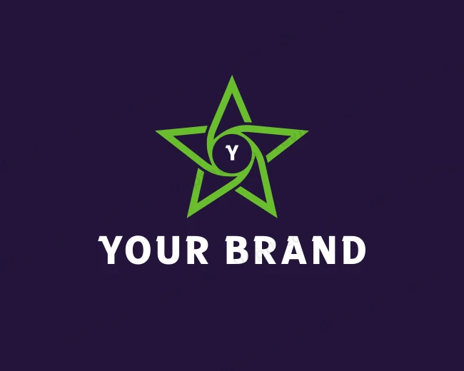 Geometric Star Agency logo template for Your Brand