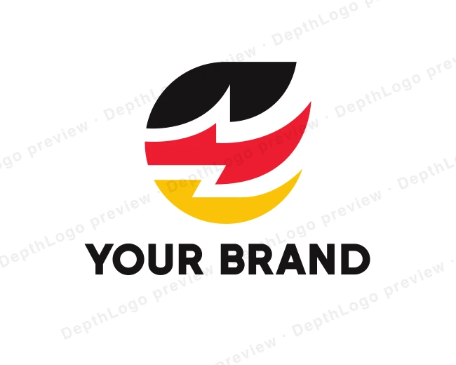 German Zigzag Flag logo template for Your Brand