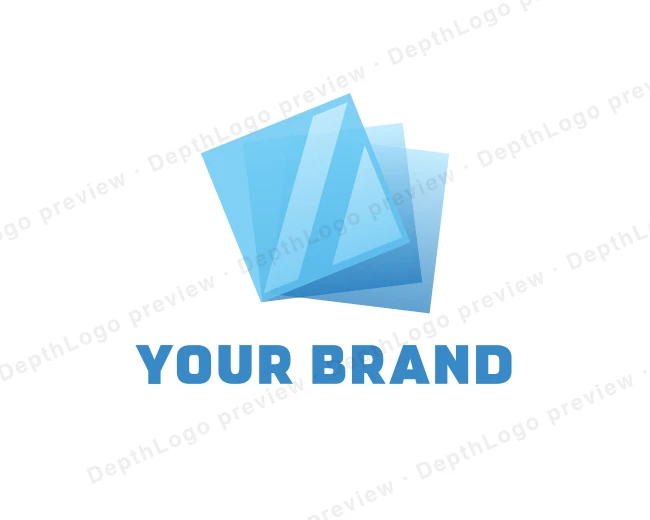 Glass Window Pane logo template for Your Brand