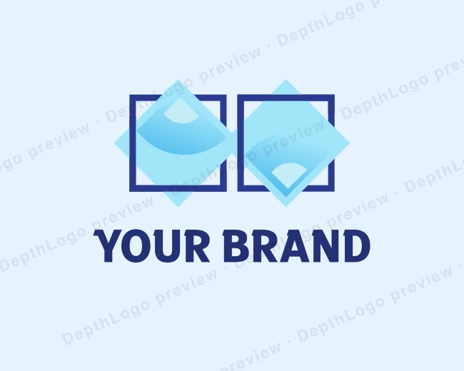 Glass Window Panel logo template for Your Brand