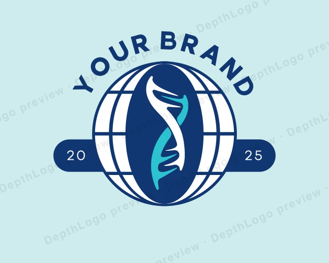 Global DNA Laboratory logo template for Your Brand