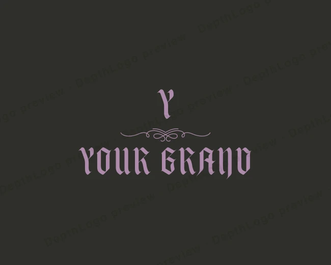 Gothic Punk Tattoo Studio logo template for Your Brand