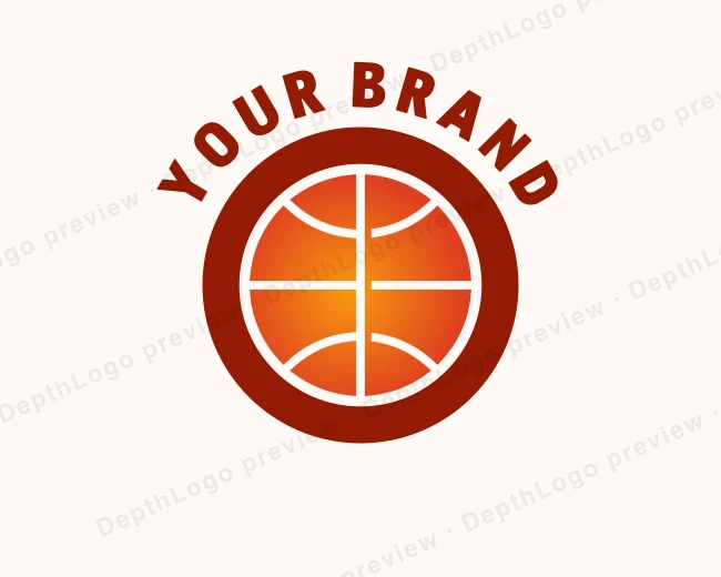 Gradient Basketball Team logo template for Your Brand