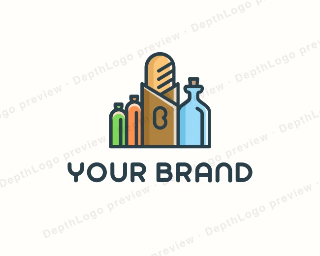 Grocery Pantry Ingredients logo template for Your Brand