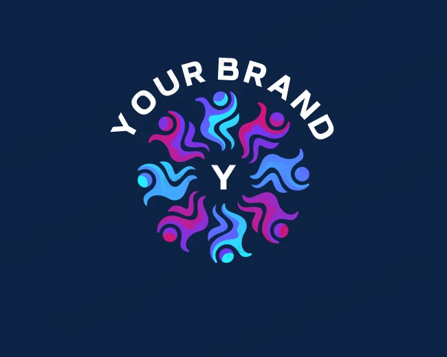Group People Community logo template for Your Brand