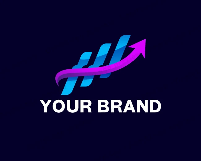 Growth Analytics Arrow logo template for Your Brand