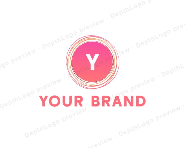 Handdrawn Scribble Craft logo template for Your Brand