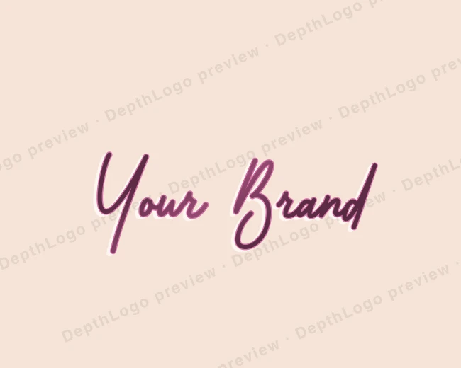 Handwritten Beauty Signature logo template for Your Brand