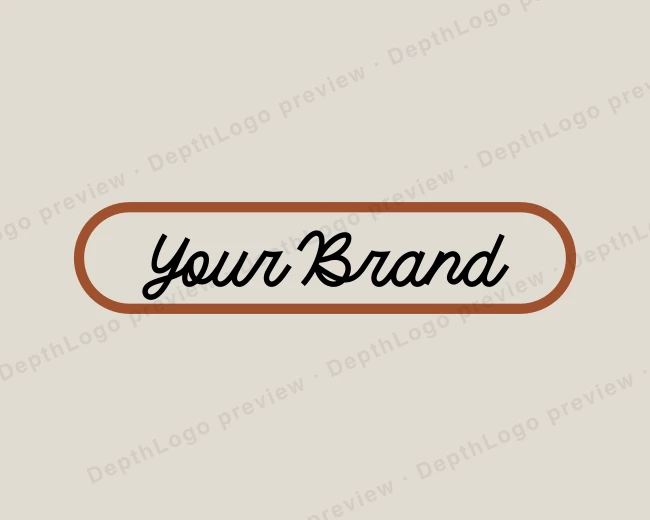 Handwritten Fashion Brand logo template for Your Brand