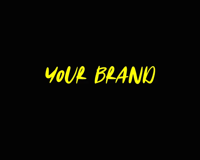 Handwritten Marker Graffiti logo template for Your Brand