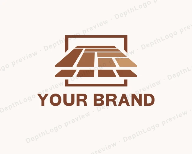 Hardwood Tile Flooring logo template for Your Brand