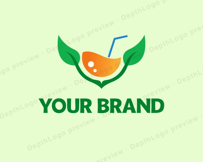 Healthy Citrus Juice Drink logo template for Your Brand