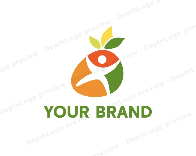 Healthy Person Nutrition logo template for Your Brand