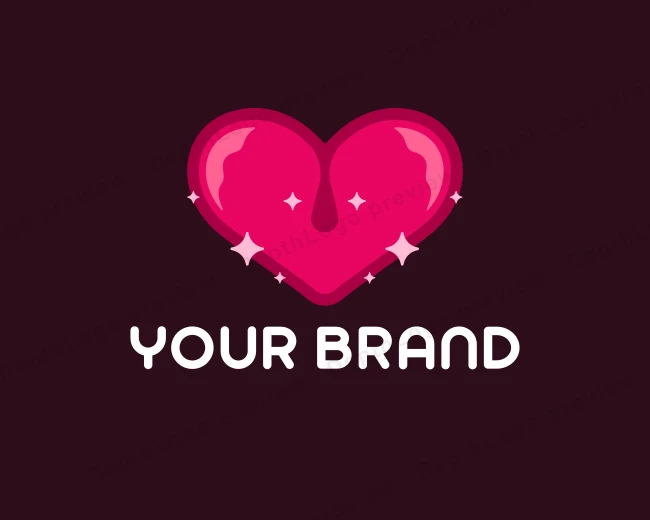 Heart Blood Drop logo template for Your Brand