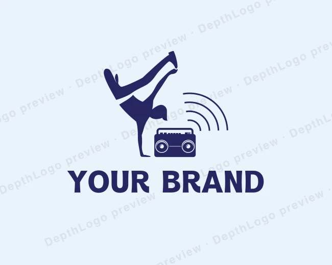 Hip Hop Dance Boombox logo template for Your Brand