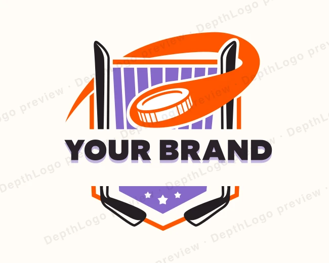 Hockey Sport Tournament logo template for Your Brand