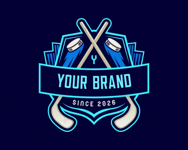Hockey Sport Tournament logo template for Your Brand