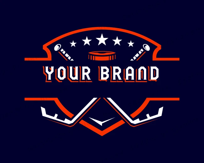 Hockey Team Championship logo template for Your Brand