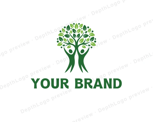 Holistic Therapy Tree logo template for Your Brand