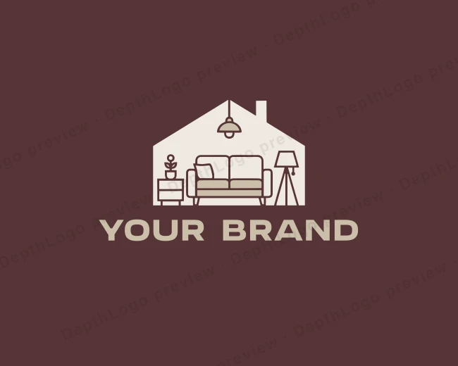 Home Decor Furniture logo template for Your Brand