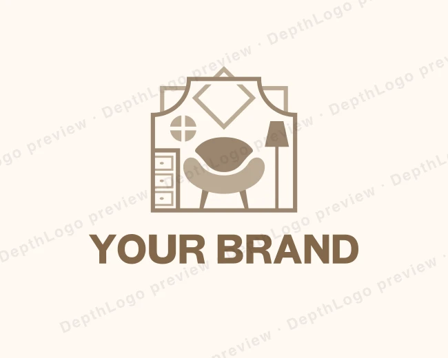 Home Furniture Decor logo template for Your Brand