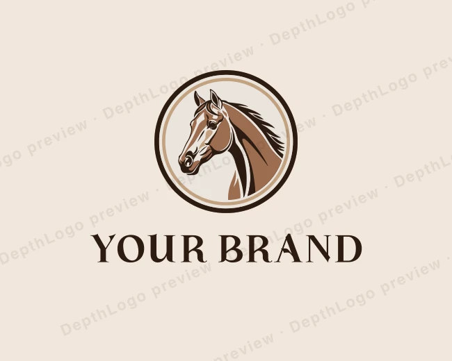 Horse Ranch Equestrian logo template for Your Brand