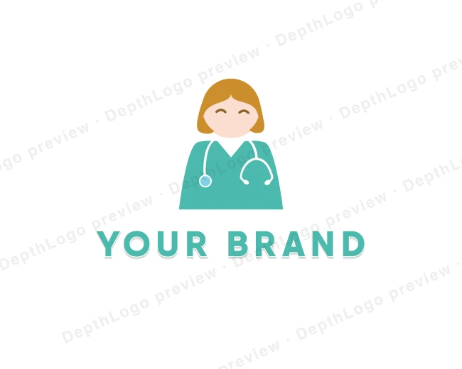 Hospital Doctor Nurse logo template for Your Brand