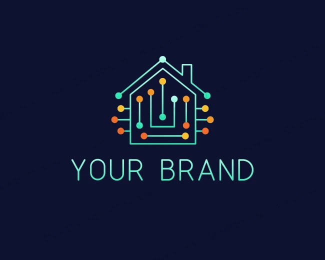 House Alarm System logo template for Your Brand
