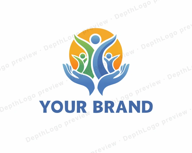 Human Support Unity logo template for Your Brand