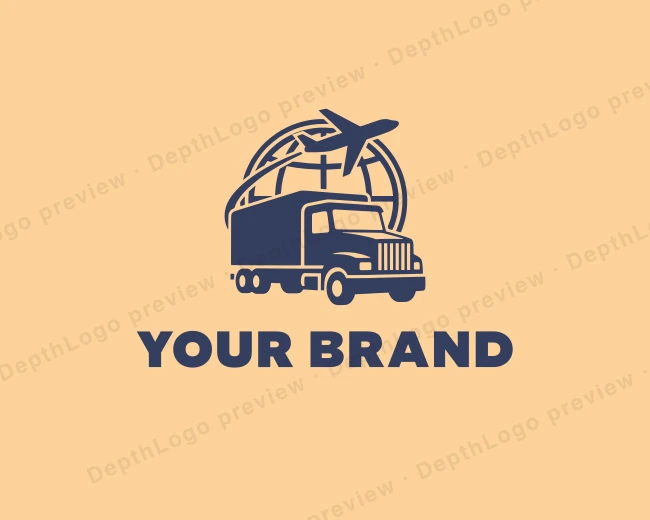 Import Export Logistics logo template for Your Brand
