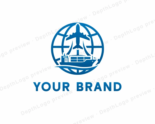 Import Export Logistics logo template for Your Brand