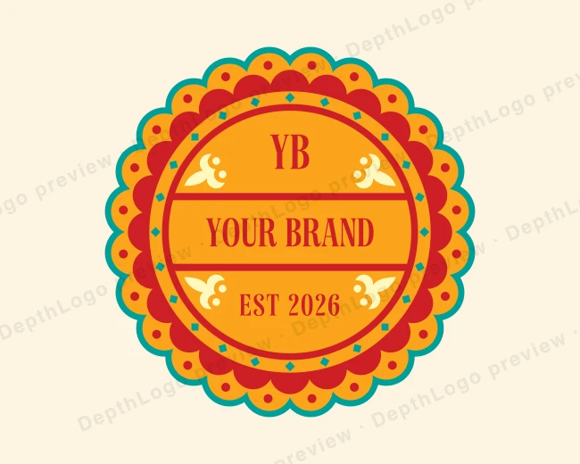 Indian Restaurant Culinary logo template for Your Brand